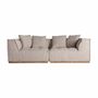 Canapés - Module canapé central en polyester coloris beige marbré en 122x122x - VICAL