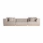 Canapés - Module canapé central en polyester coloris beige marbré en 122x122x - VICAL