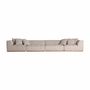 Canapés - Module canapé central en polyester coloris beige marbré en 122x122x - VICAL