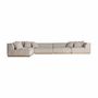 Canapés - Module canapé central en polyester coloris beige marbré en 122x122x - VICAL