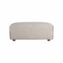 Footrests - Sofa module footrest in polyester off cream colour in 101x66x41 cm - VICAL