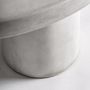 Coffee tables - Coffee table in stoneware off grey colour in 85x85x35 cm - VICAL