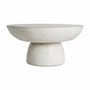 Coffee tables - Coffee table in stoneware off grey colour in 60x60x34 cm - VICAL