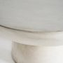 Coffee tables - Coffee table in stoneware off grey colour in 60x60x34 cm - VICAL