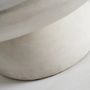 Coffee tables - Coffee table in stoneware off grey colour in 60x60x34 cm - VICAL
