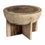 Tables basses - Table basse en bois de suar couleur marron cassé naturel en 60x60x41 cm - VICAL
