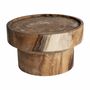 Coffee tables - Coffee table in suar wood off brown natural colour in 60x60x35 cm - VICAL