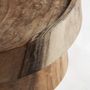 Coffee tables - Coffee table in suar wood off brown natural colour in 60x60x35 cm - VICAL