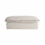 Footrests - Sofa module footrest in polyester off off white colour in 98x108x45 - VICAL