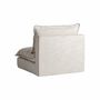 Sofas - Central sofa module in polyester off off white colour in 98x108x93 cm - VICAL