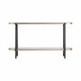 Console table - Console table in iron off black/gold colour in 150x36x82 cm - VICAL