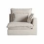 Sofas - Corner sofa module in polyester off off white colour in 96x108x94 cm - VICAL