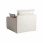 Sofas - Corner sofa module in polyester off off white colour in 96x108x94 cm - VICAL