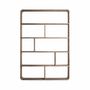 Bookshelves - Bookcase in recycled elm tree wood off light brown colour in 140x30x - VICAL