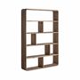 Bookshelves - Bookcase in recycled elm tree wood off light brown colour in 140x30x - VICAL