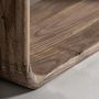 Bookshelves - Bookcase in recycled elm tree wood off light brown colour in 140x30x - VICAL