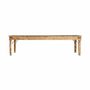 Tables Salle à Manger - Table à manger en bois de manguier couleur marron vieilli 280x112x75 - VICAL