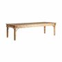 Tables Salle à Manger - Table à manger en bois de manguier couleur marron vieilli 280x112x75 - VICAL