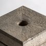 Sunshades - Base in concrete off grey colour in 29x29x35 cm - VICAL