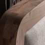 Lits - Lit en bois d'acacia couleur marron cassé en 200x180x122 cm - VICAL