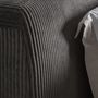 Beds - Bed in fabric off grey dark colour in 227x186x102 cm - VICAL
