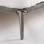 Beds - Bed in fabric off grey dark colour in 227x186x102 cm - VICAL