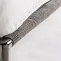 Beds - Bed in fabric off grey dark colour in 227x186x102 cm - VICAL