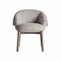 Chaises - Chaise en bois de chêne couleur marron cassé de 63x60x73 cm - VICAL