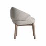 Chaises - Chaise en bois de chêne couleur marron cassé de 63x60x73 cm - VICAL