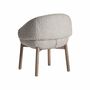 Chaises - Chaise en bois de chêne couleur marron cassé de 63x60x73 cm - VICAL