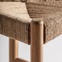 Tabourets - Tabouret en bois de teck couleur marron cassé en 46x49x105 cm - VICAL