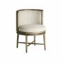 Chaises - Chaise en bois de chêne couleur marron cassé de 60x61x78 cm - VICAL