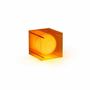 Table lamps - LOP lamp small square in orange acrylic - BANG