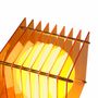 Table lamps - LOP lamp small square in orange acrylic - BANG