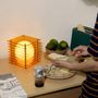 Table lamps - LOP lamp small square in orange acrylic - BANG