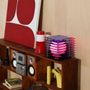 Lampes de bureau  - Lampe LOP petite carrée en acrylique bleu - BANG