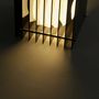Lampes de bureau  - Lampe LOP petite carrée en acrylique gris foncé - BANG