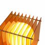 Desk lamps - LOP lamp big square in orange acrylic - BANG