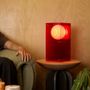 Desk lamps - LOP lamp small rectangle in red acrylic - BANG