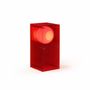 Desk lamps - LOP lamp small rectangle in red acrylic - BANG