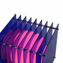 Desk lamps - LOP lamp big square in blue acrylic - BANG