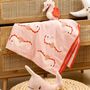 Paréos pour enfants - Plaid - Hippocampe Rose - Coton Bio - POMME