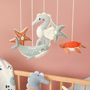 Objets déco enfant - Mobile - Animaux Marins - Coton Bio - POMME