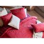 Linge de lit - linge de lit percale de coton brodée GRANDEUR NATURE - SYLVIE THIRIEZ