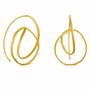 Jewelry - LARGE GOLDEN EARRINGS EMBOLIC - JOIDART