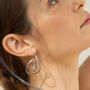 Jewelry - LARGE EMBOLIC SILVER EARRINGS - JOIDART