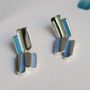 Bijoux - BOUCLES D'OREILLES EN ARGENT PALETTE - JOIDART
