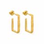 Bijoux - BOUCLES D'OREILLES DORÉES MOYENNES LIGNIS ÉTROITES - JOIDART