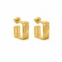 Jewelry - SMALL GOLDEN EARRINGS LIGNIS WIDE - JOIDART