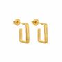 Bijoux - PETITES BOUCLES D'OREILLES DORÉES PETITES LIGNIS ÉTROITES - JOIDART